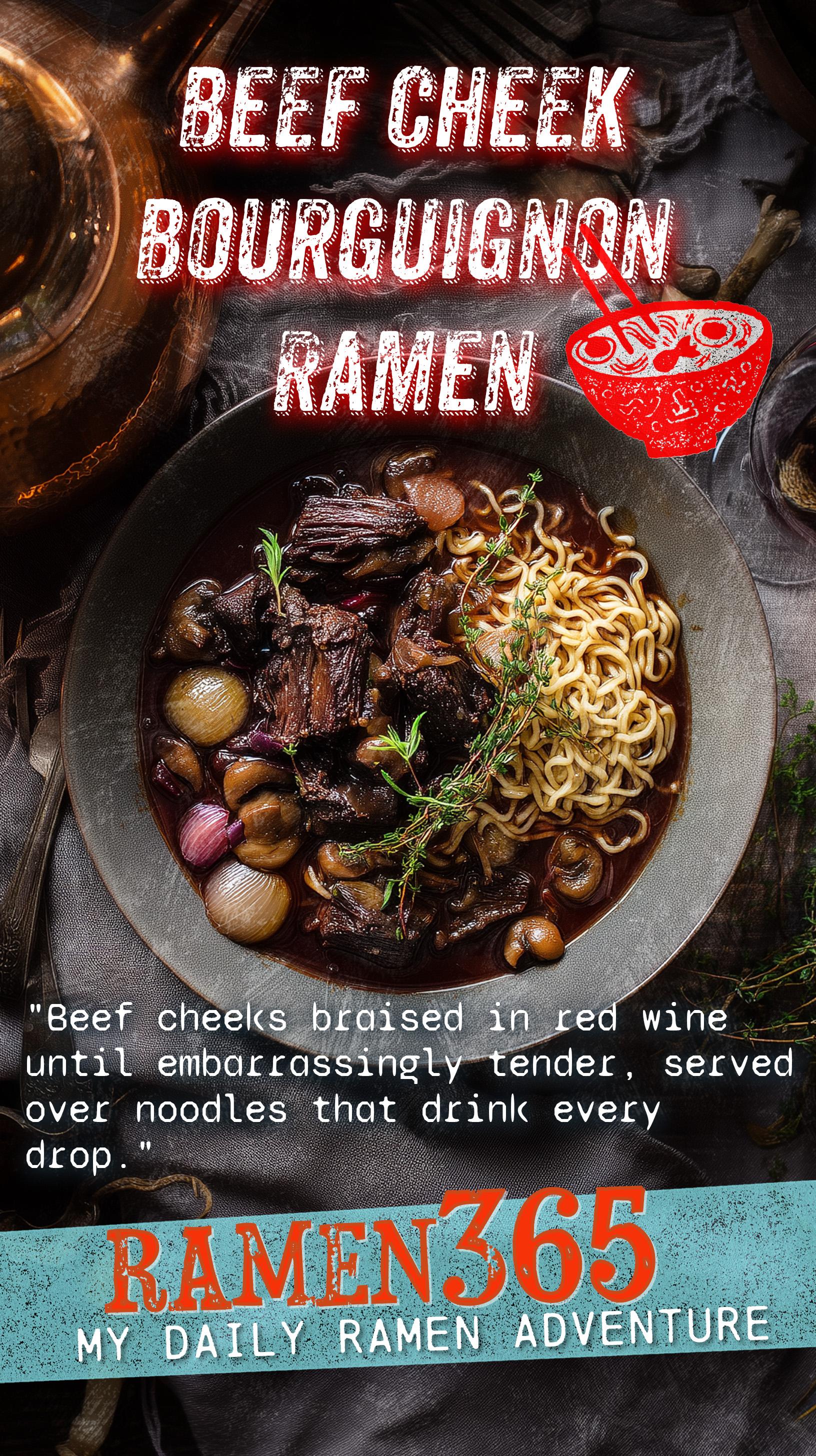 Beef Cheek Bourguignon Ramen
