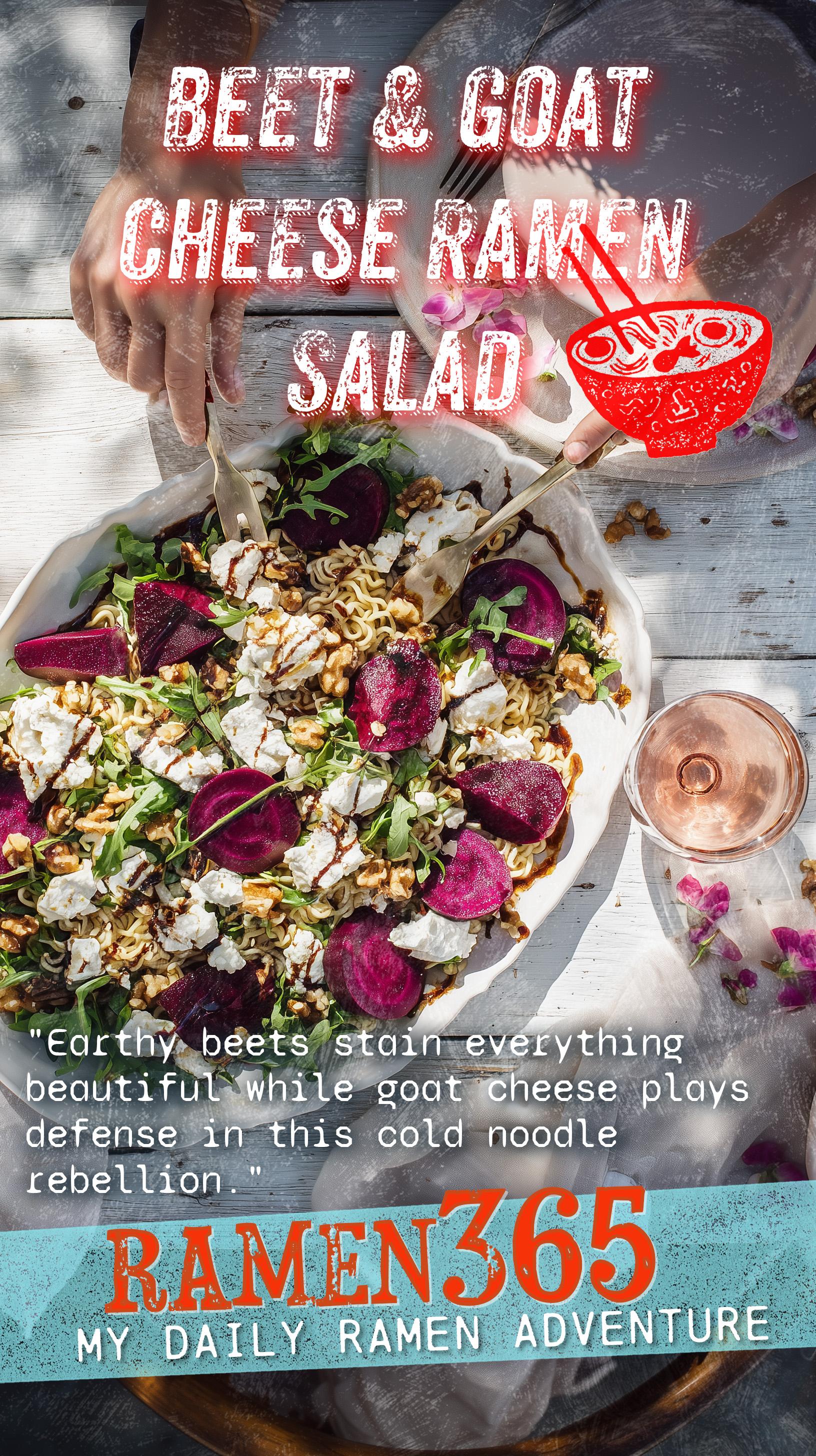 Beet & Goat Cheese Ramen Salad