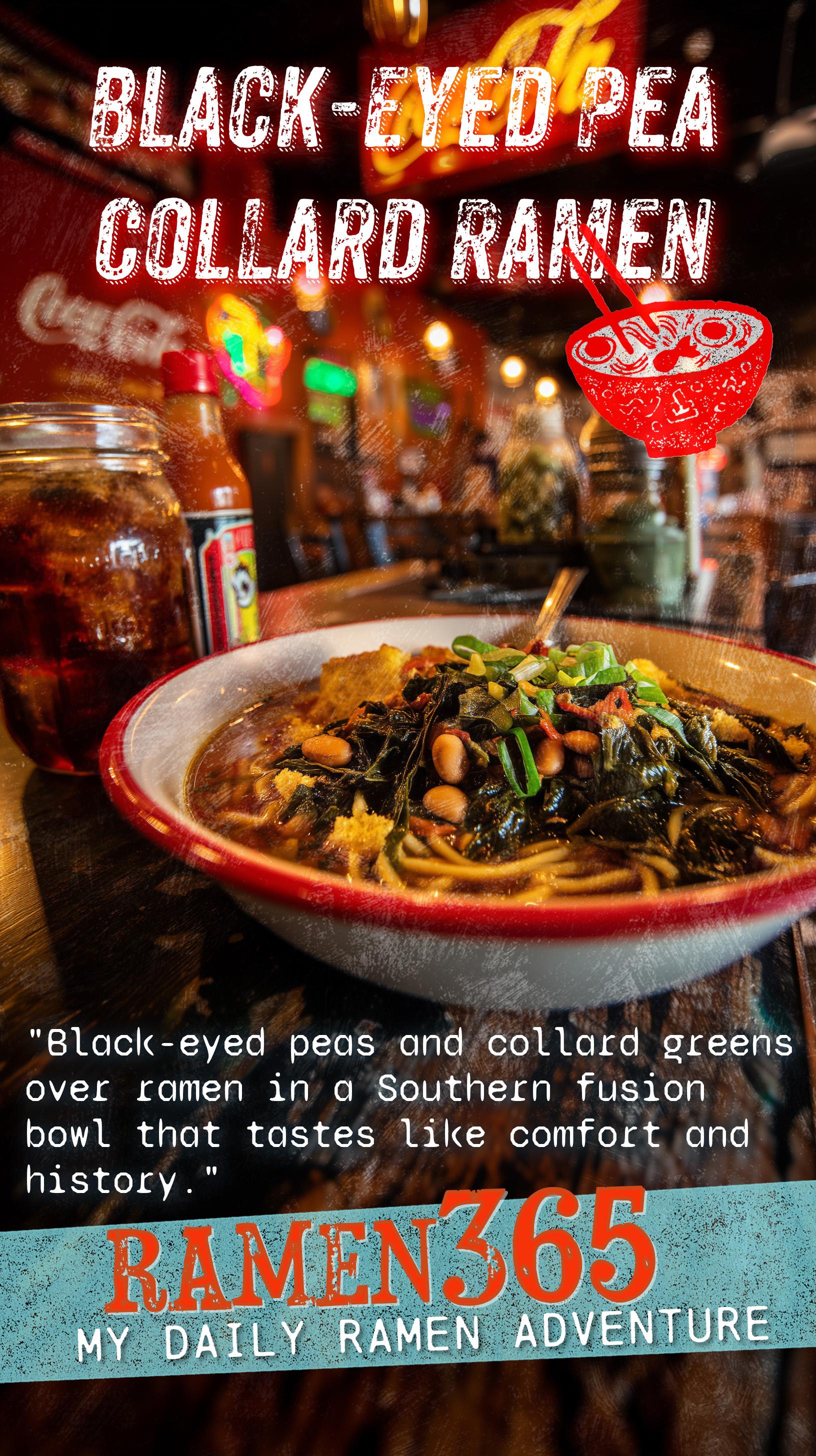 Black-Eyed Pea Collard Ramen