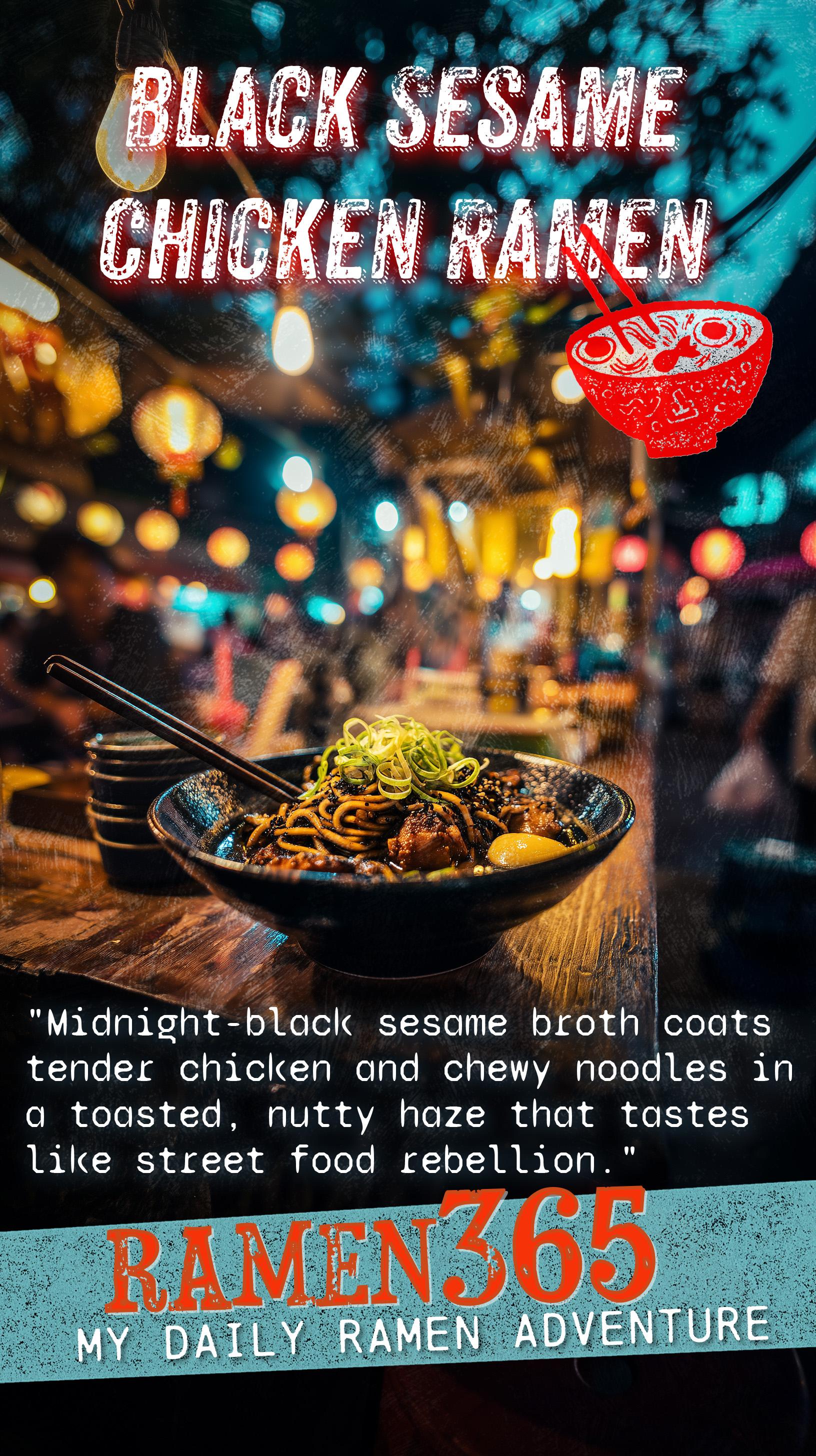 Black Sesame Chicken Ramen