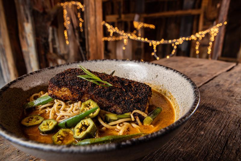 Blackened Catfish Ramen