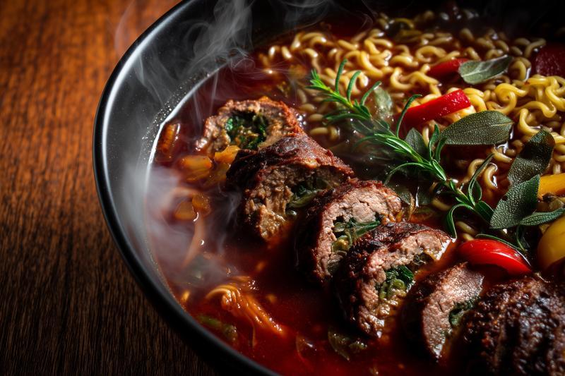 Beef Braciole Ramen