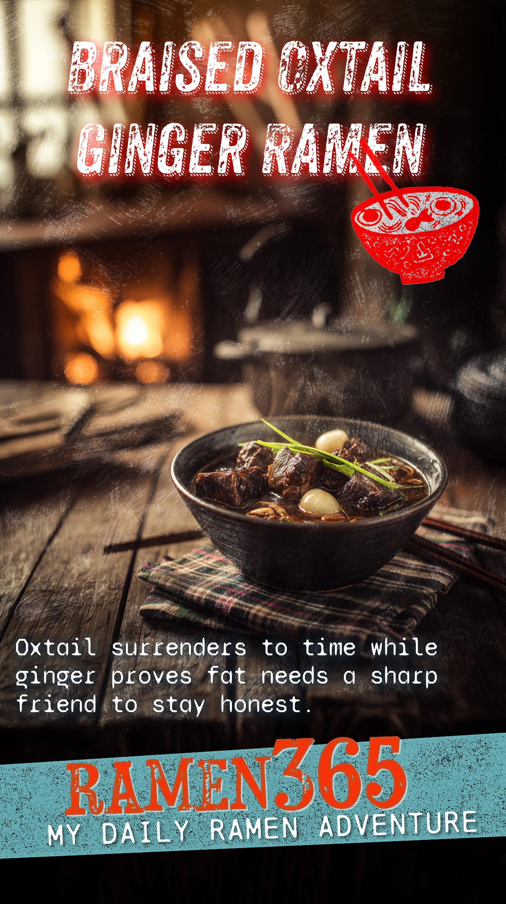 Braised Oxtail Ginger Ramen