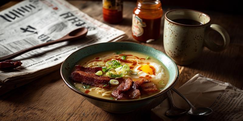 Breakfast Bacon & Egg Ramen