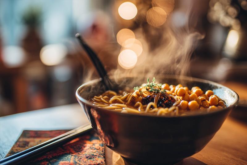 Caramelized Onion & Chickpea Ramen