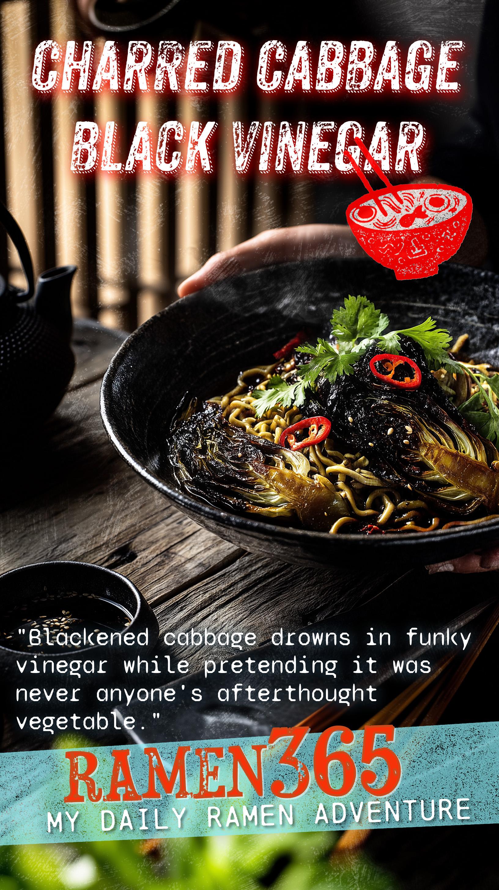 Charred Cabbage Black Vinegar