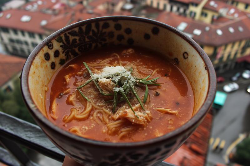 Chicken in Spicy Tomato Broth Ramen
