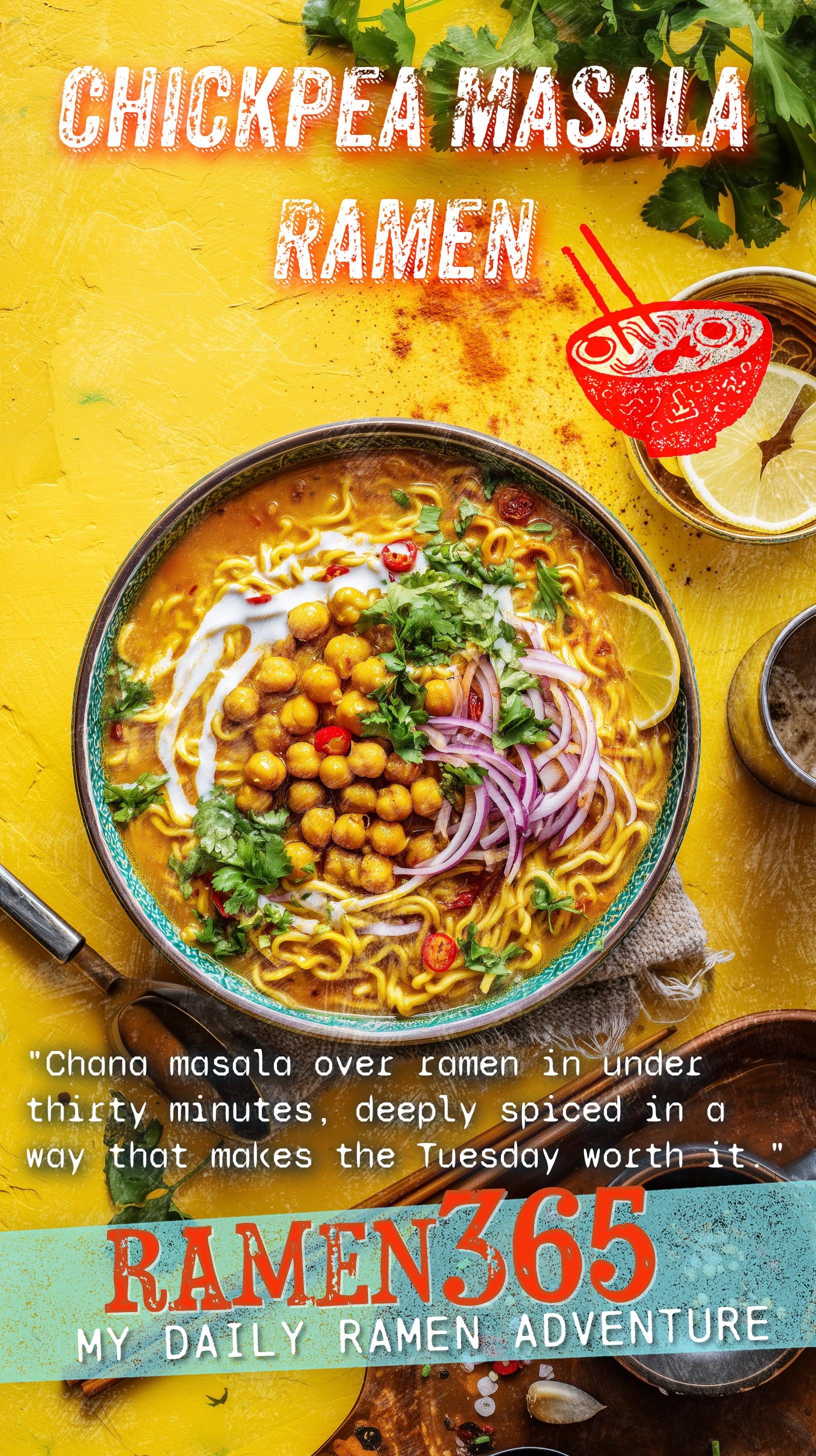Chickpea Masala Ramen