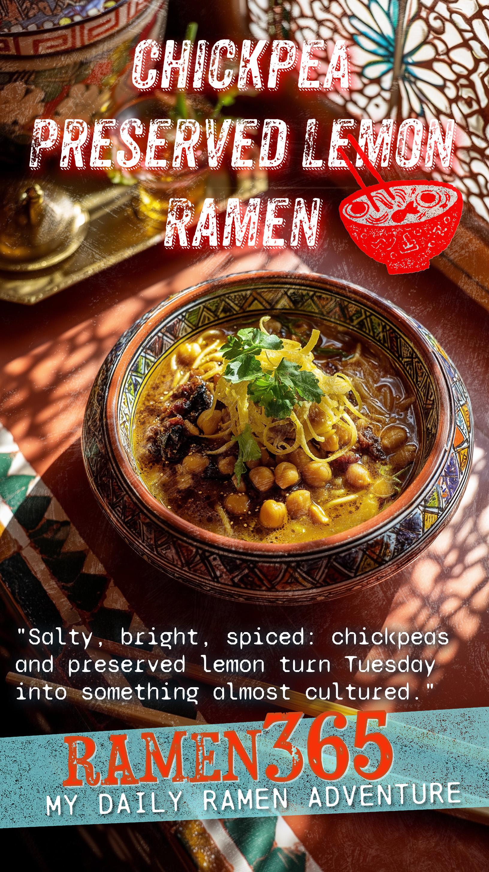 Chickpea Preserved Lemon Ramen