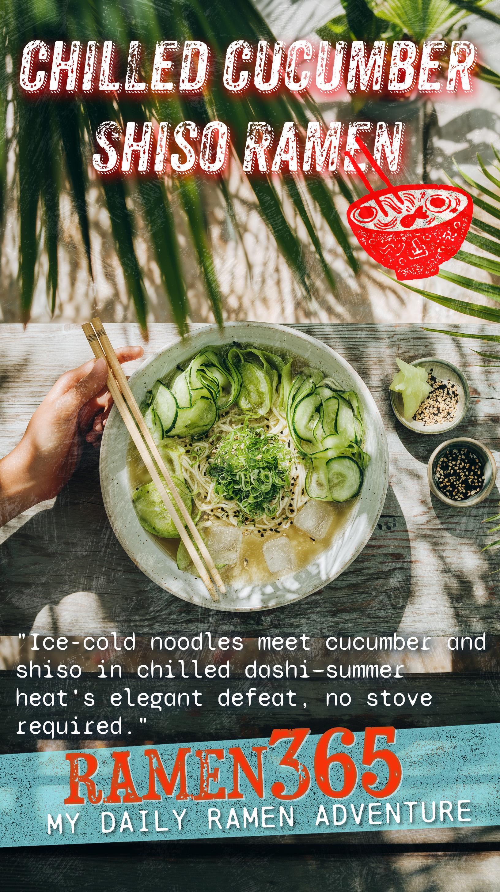 Chilled Cucumber Shiso Ramen