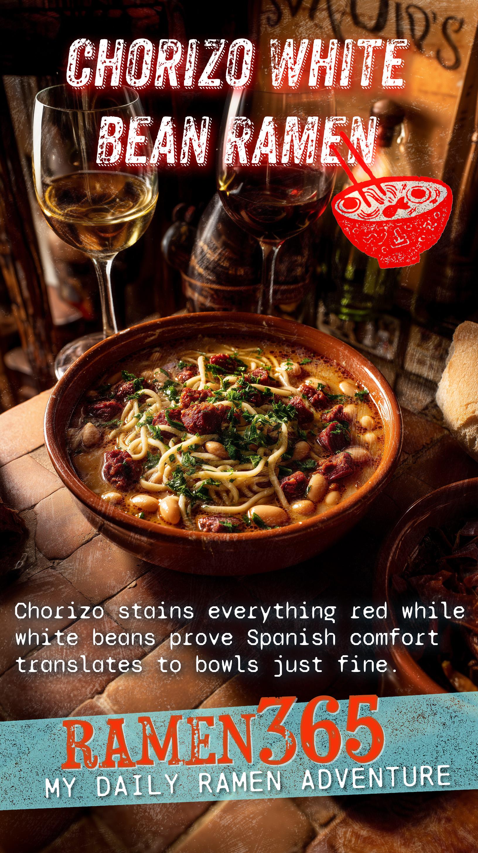 Chorizo White Bean Ramen