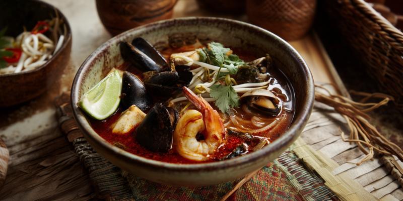 Coconut Curry Seafood Ramen