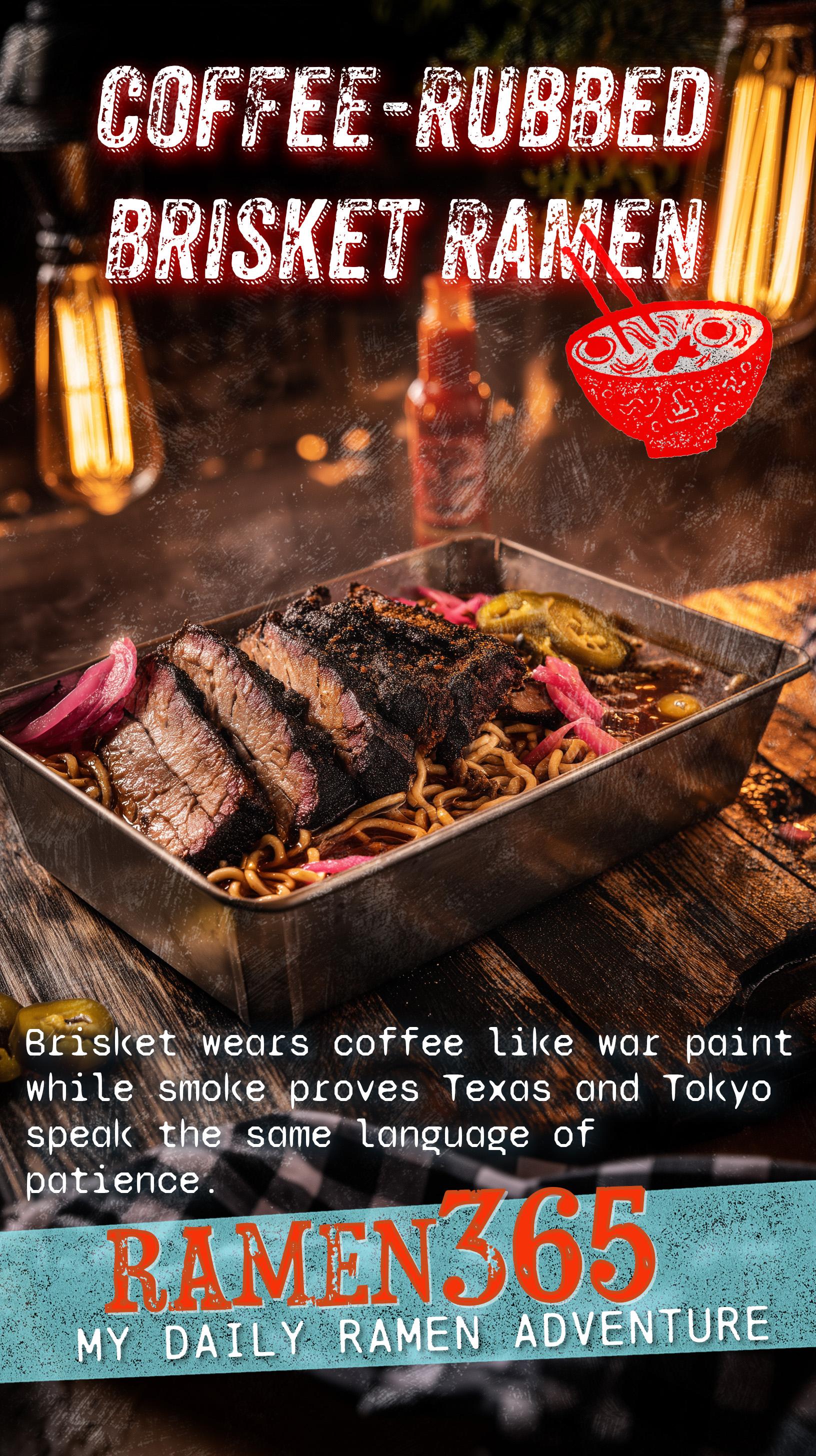 Coffee-Rubbed Brisket Ramen