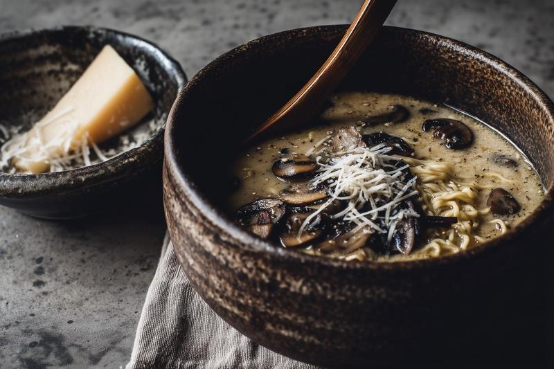 Creamy Mushroom Ramen