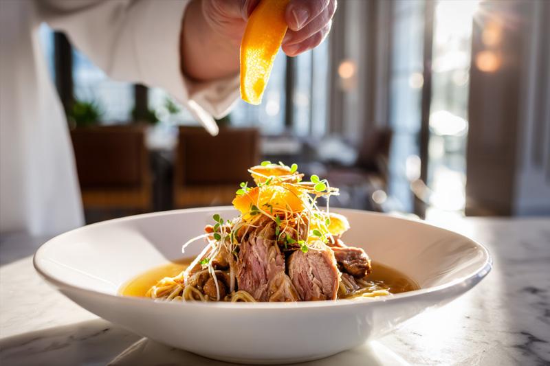 Duck Confit Orange Ramen