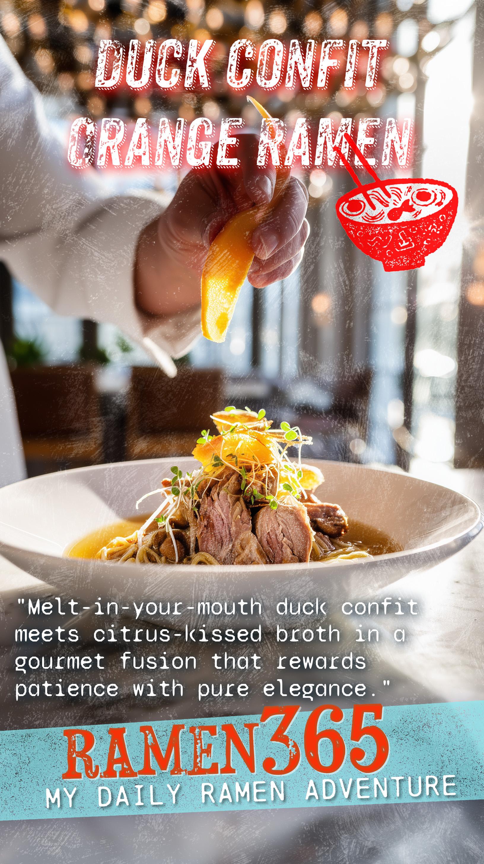 Duck Confit Orange Ramen