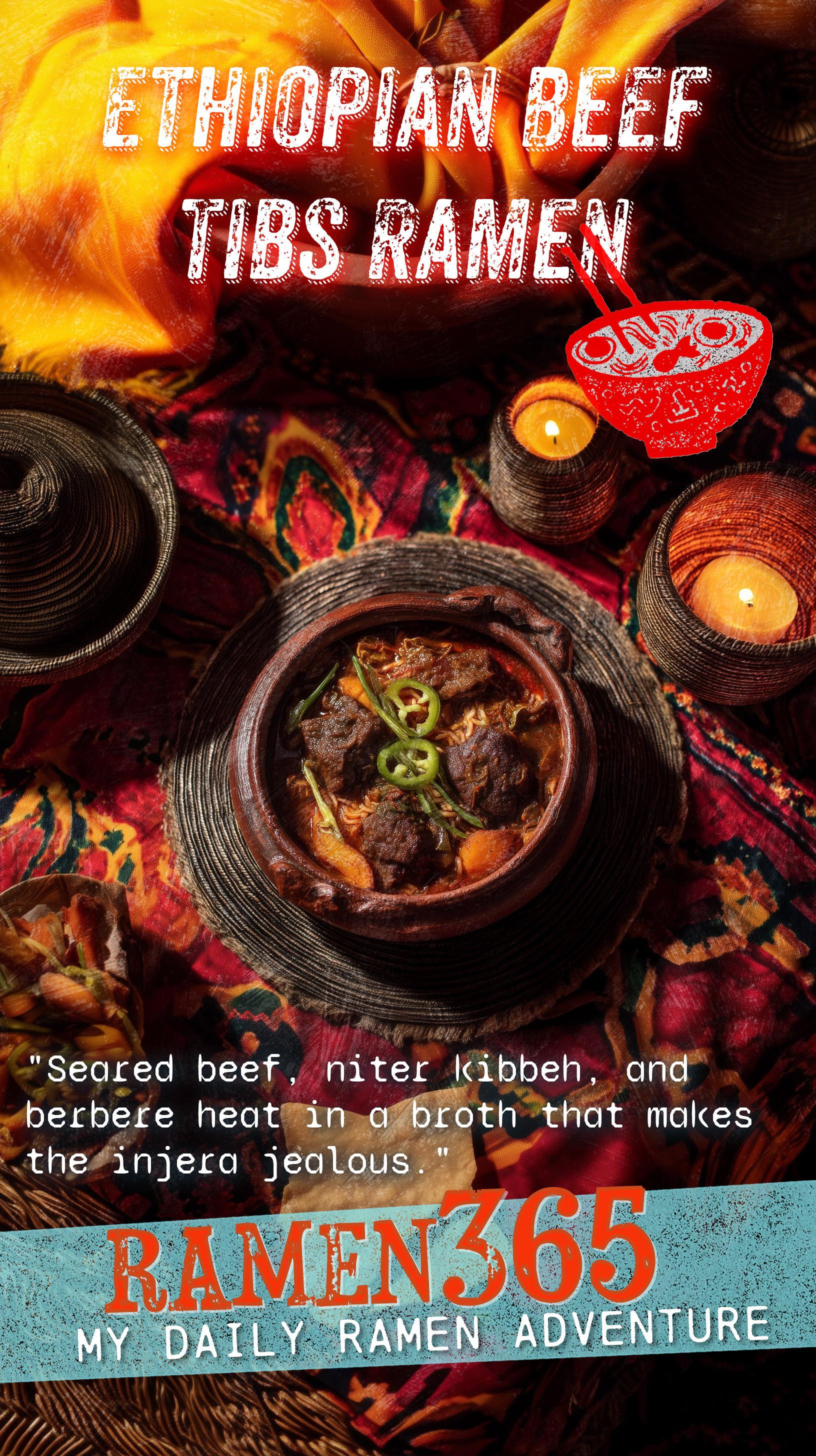 Ethiopian Beef Tibs Ramen