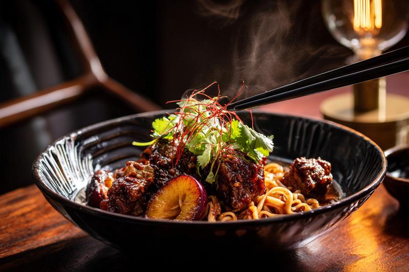 Five-Spice Lamb & Plum Ramen