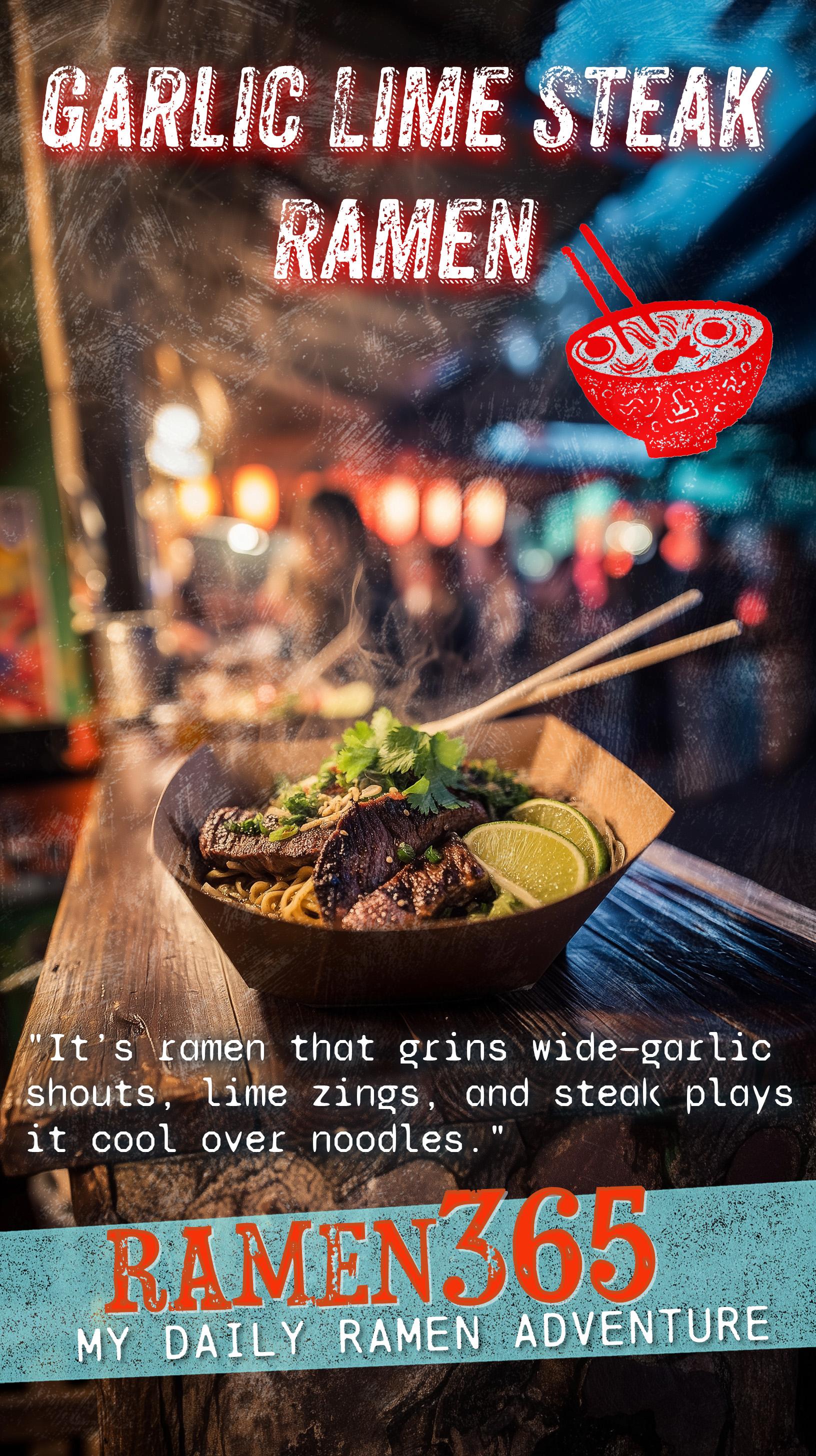 Garlic Lime Steak Ramen