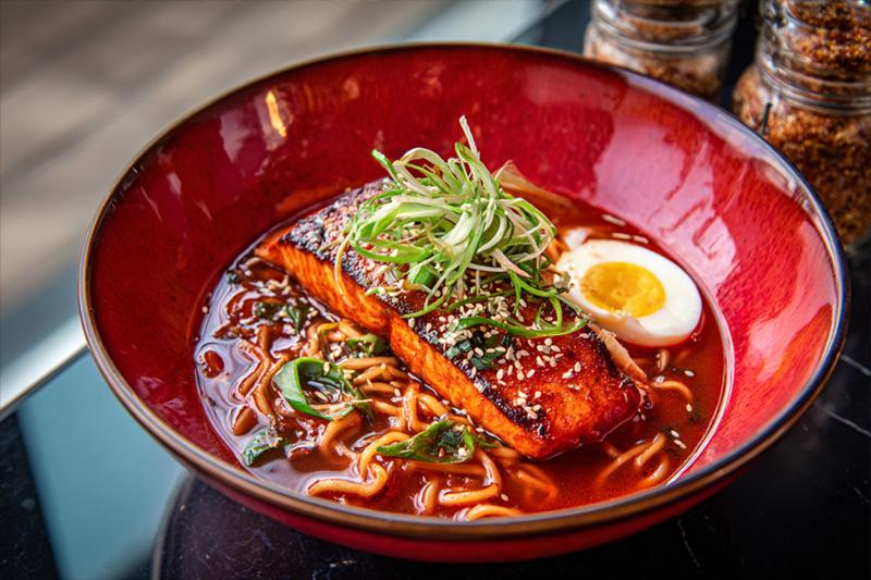 Gochujang Salmon Ramen