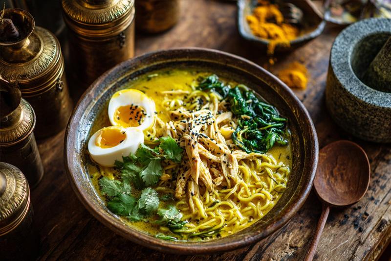 Golden Turmeric Chicken Ramen