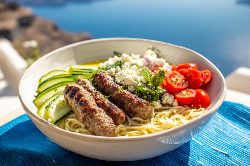 Greek Beef Kofta Ramen