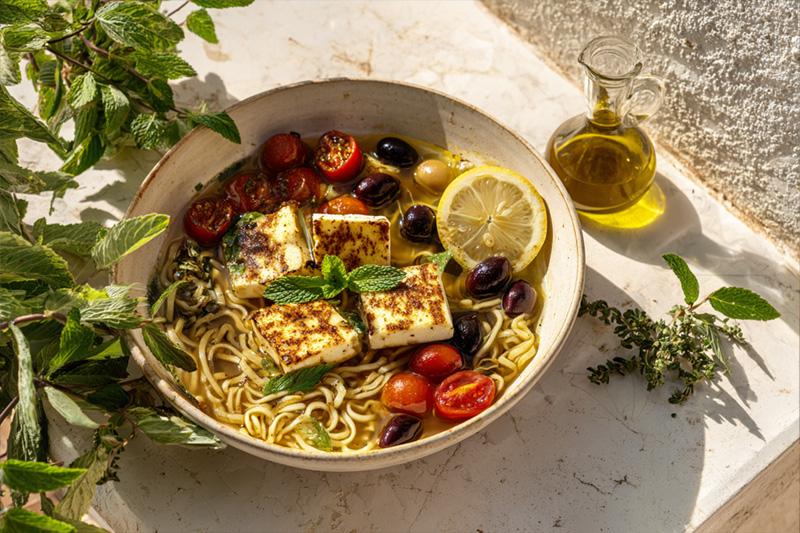 Halloumi Herb Ramen