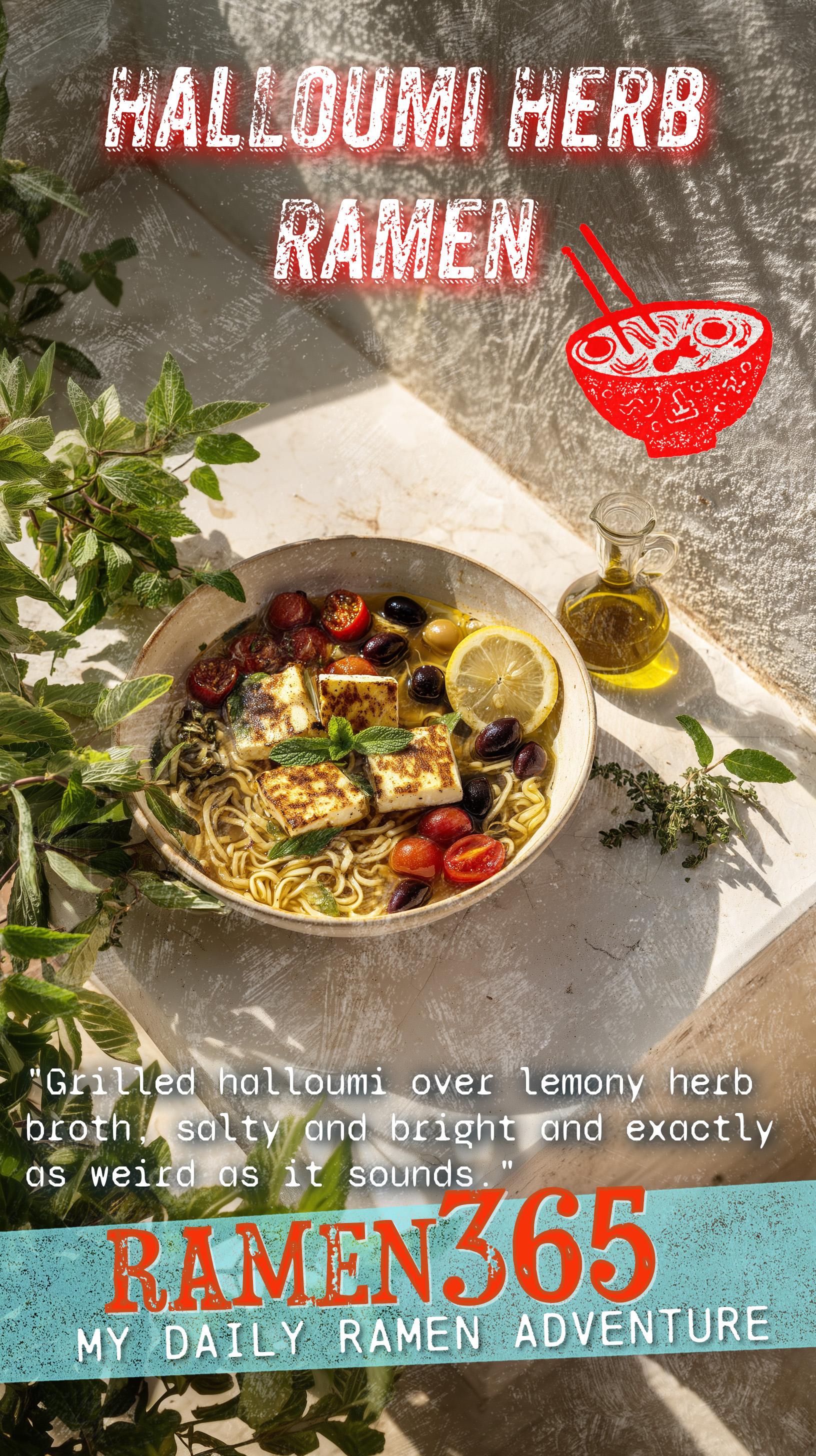 Halloumi Herb Ramen
