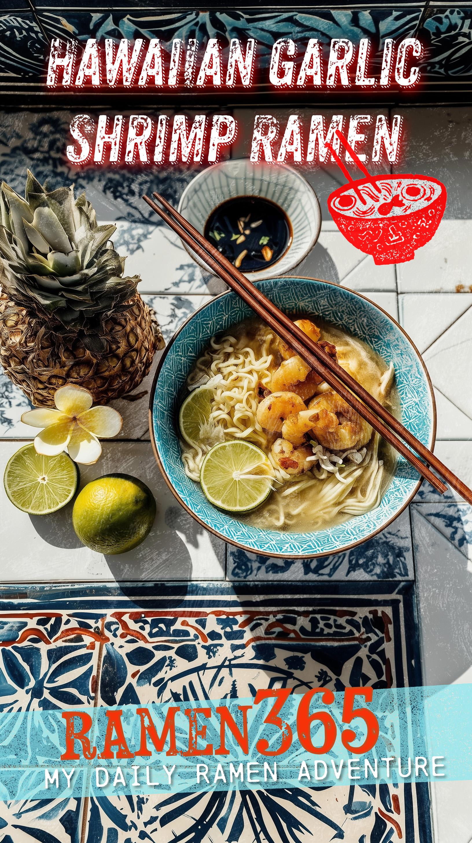 Hawaiian Garlic Shrimp Ramen