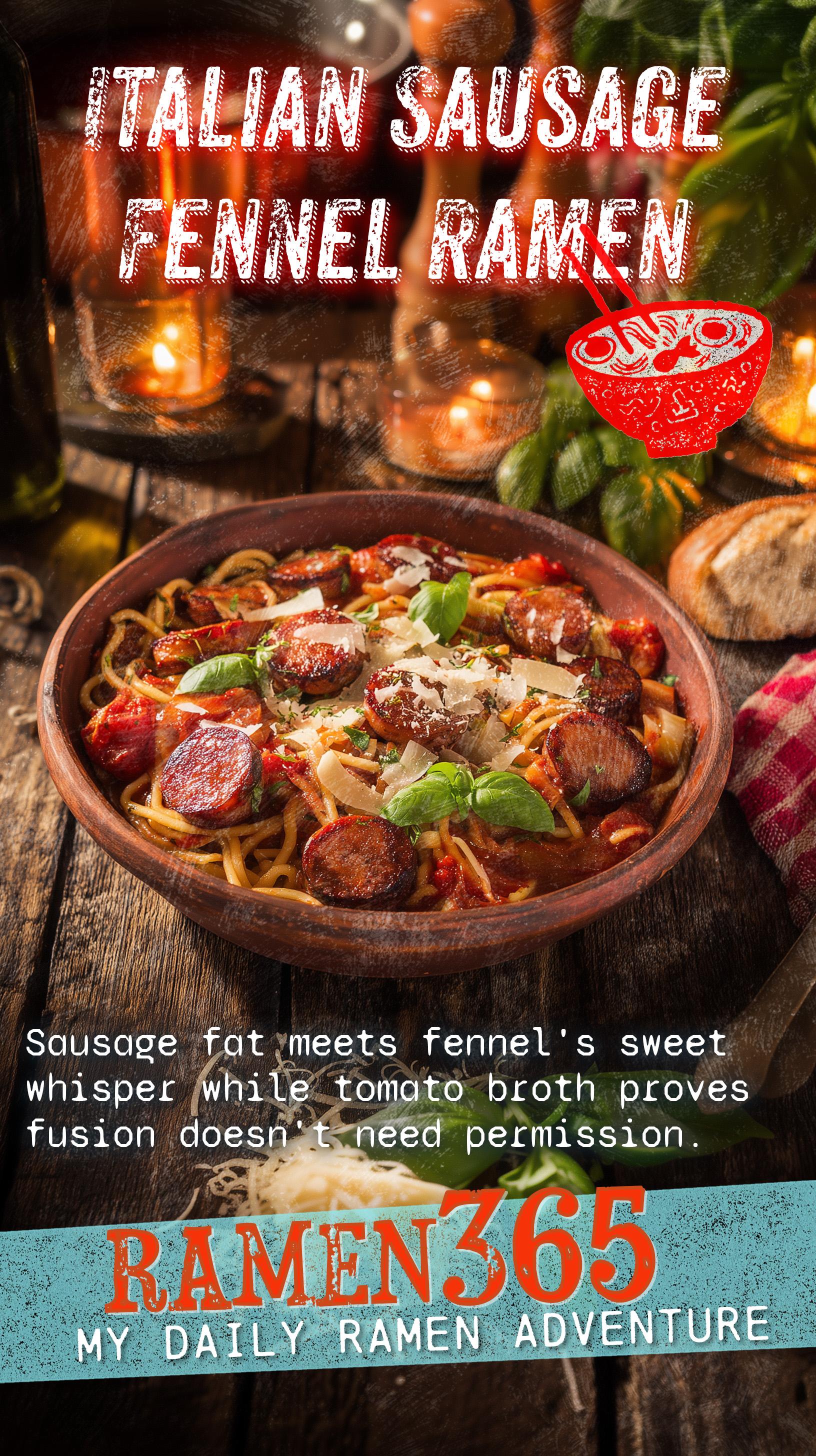 Italian Sausage Fennel Ramen