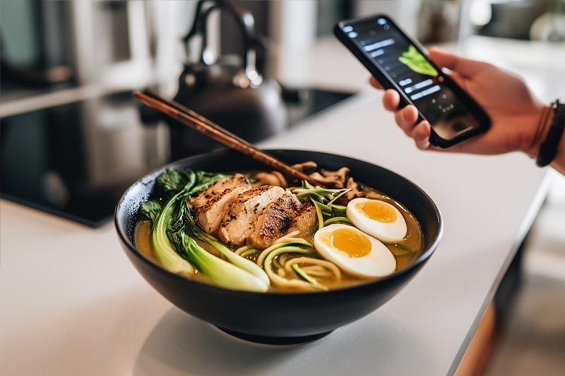 Keto Chicken Zoodle Ramen