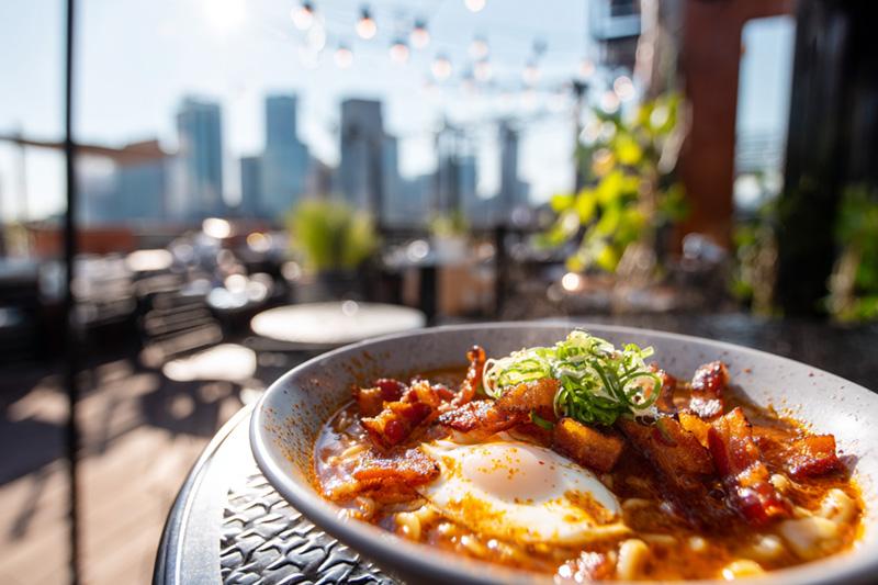 Kimchi Bacon Breakfast Ramen