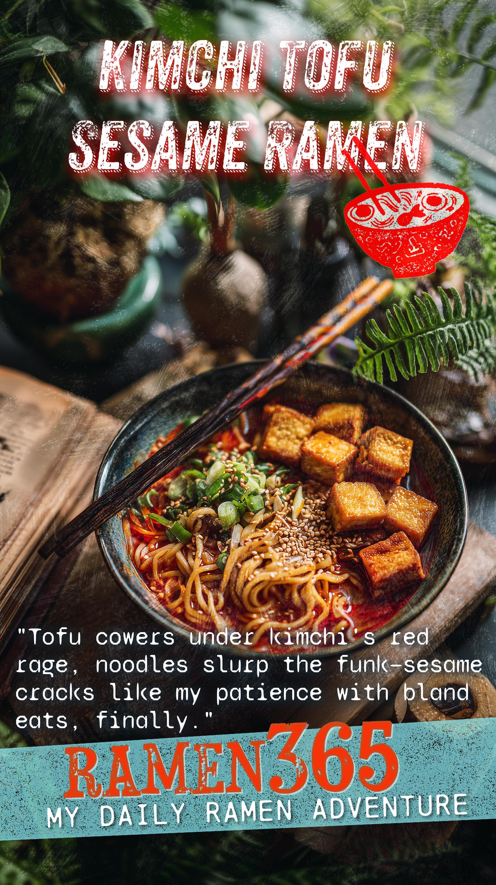 Kimchi Tofu Sesame Ramen