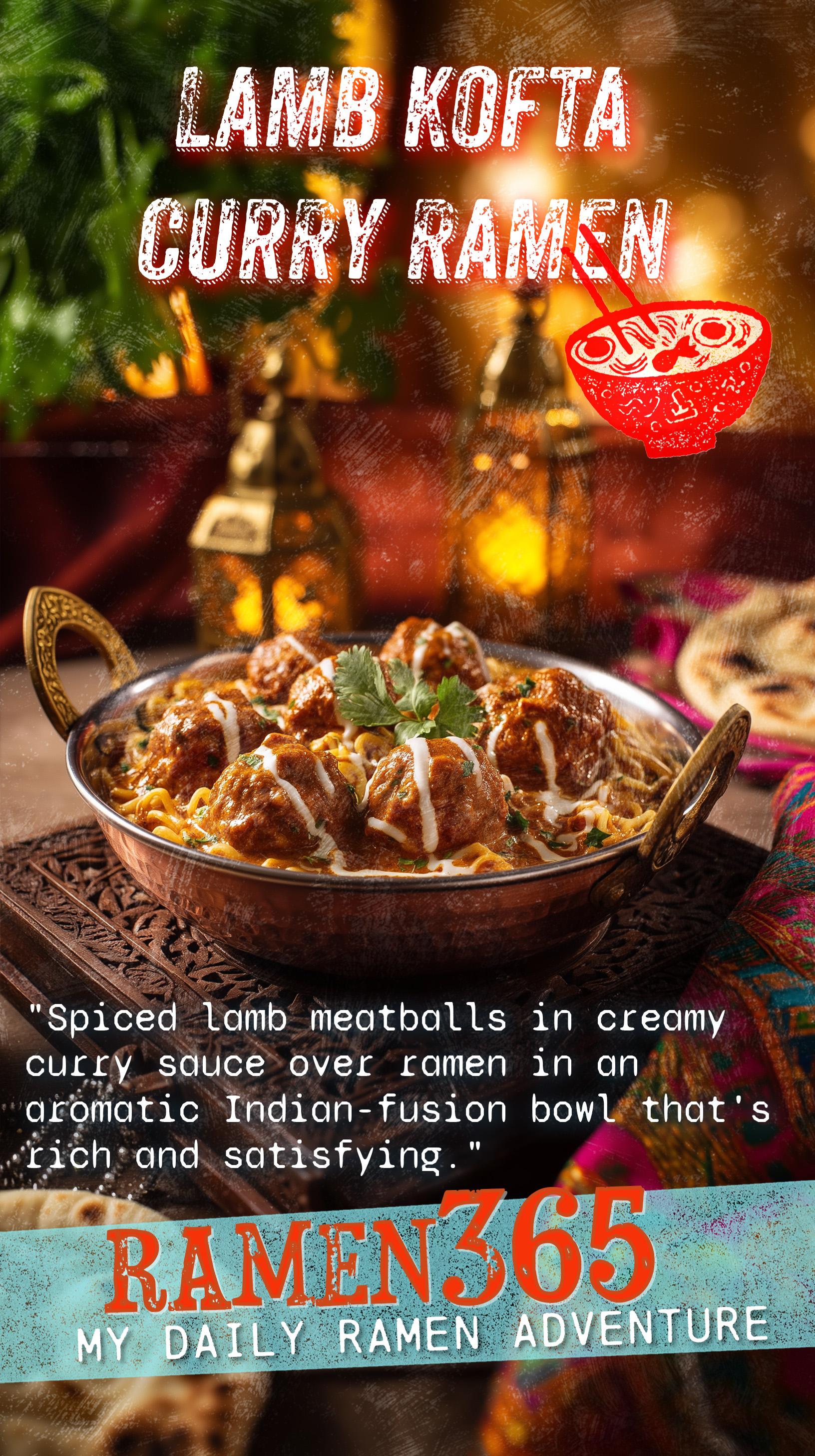 Lamb Kofta Curry Ramen