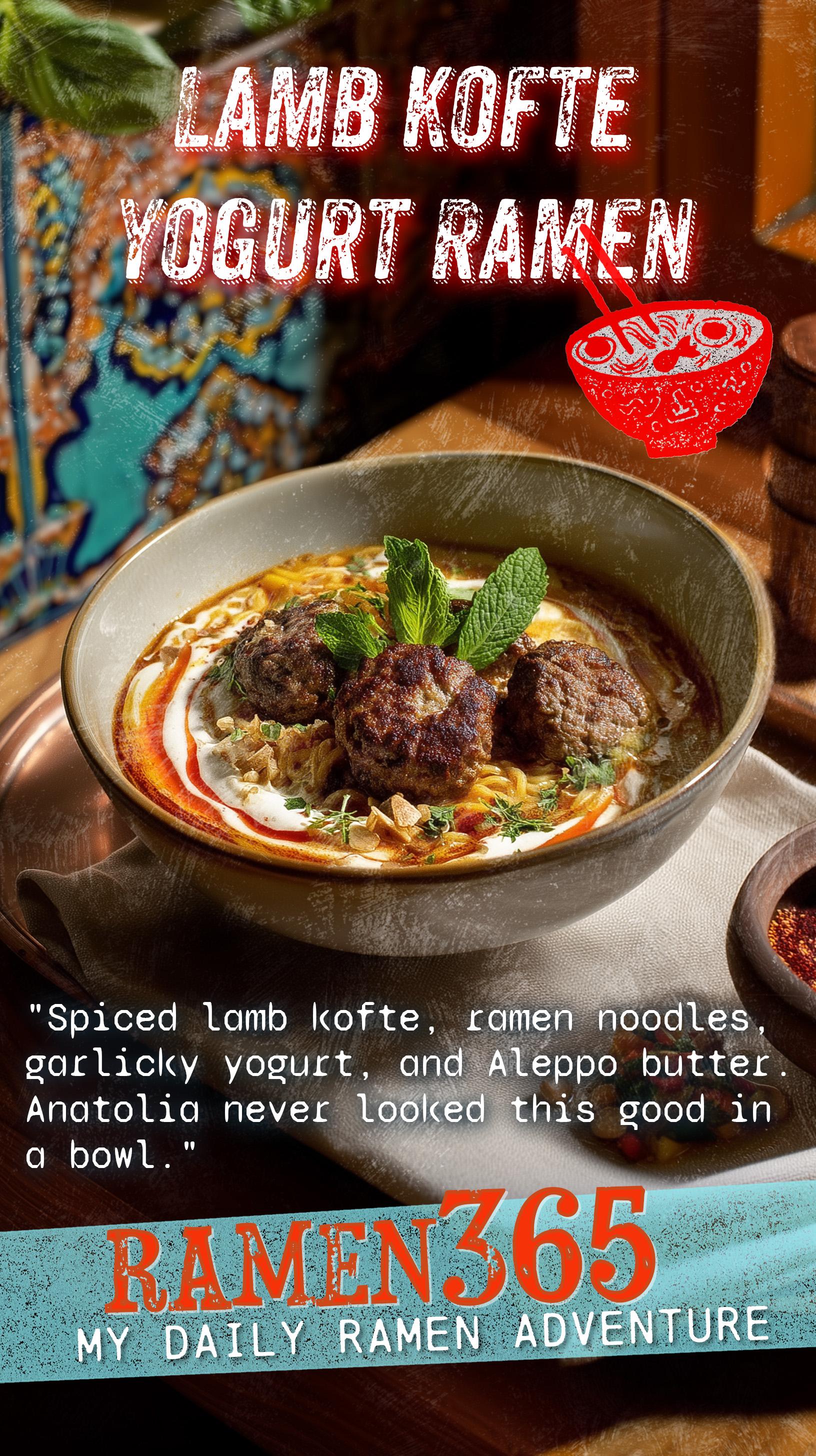 Lamb Kofte Yogurt Ramen