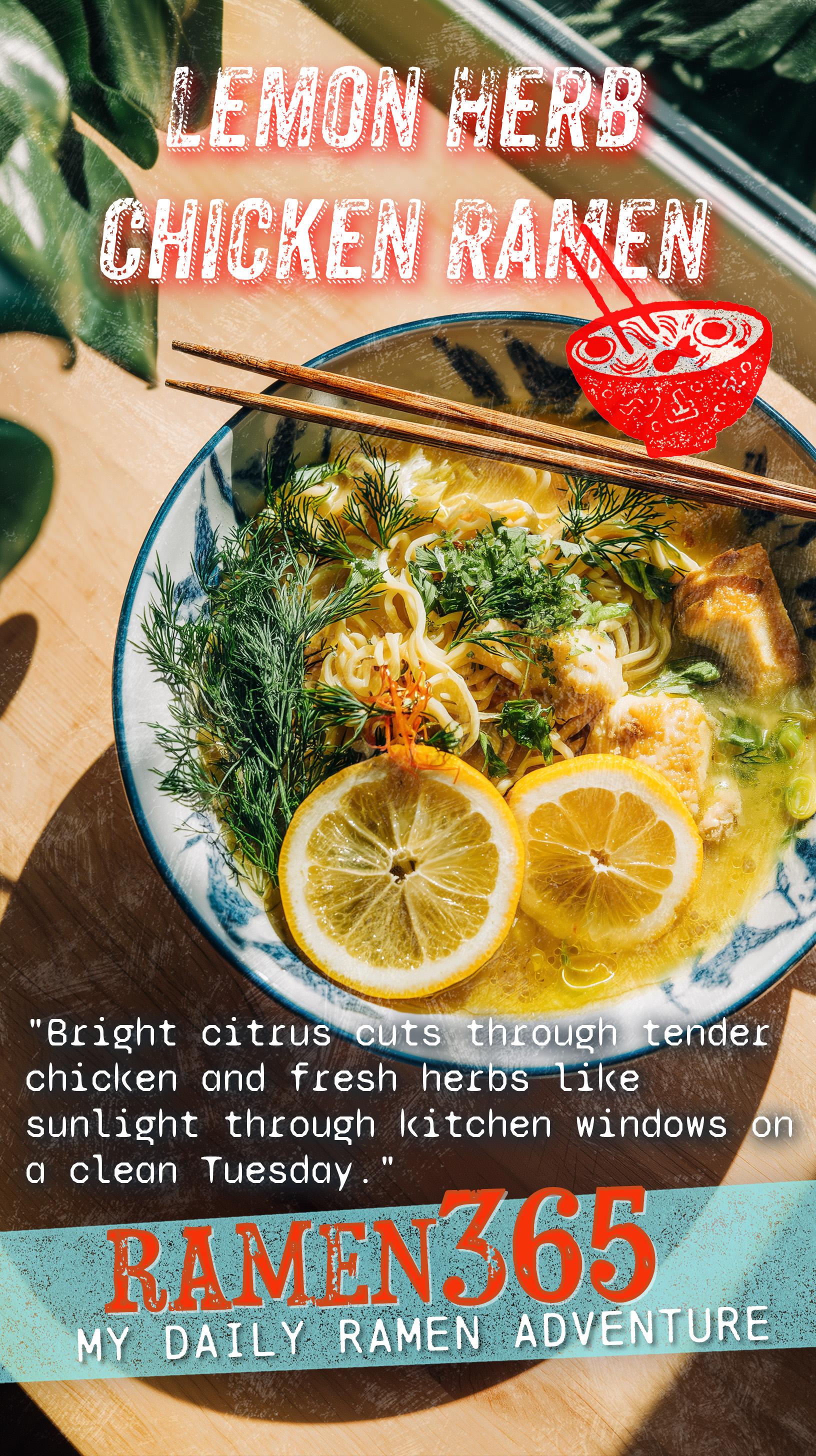 Lemon Herb Chicken Ramen