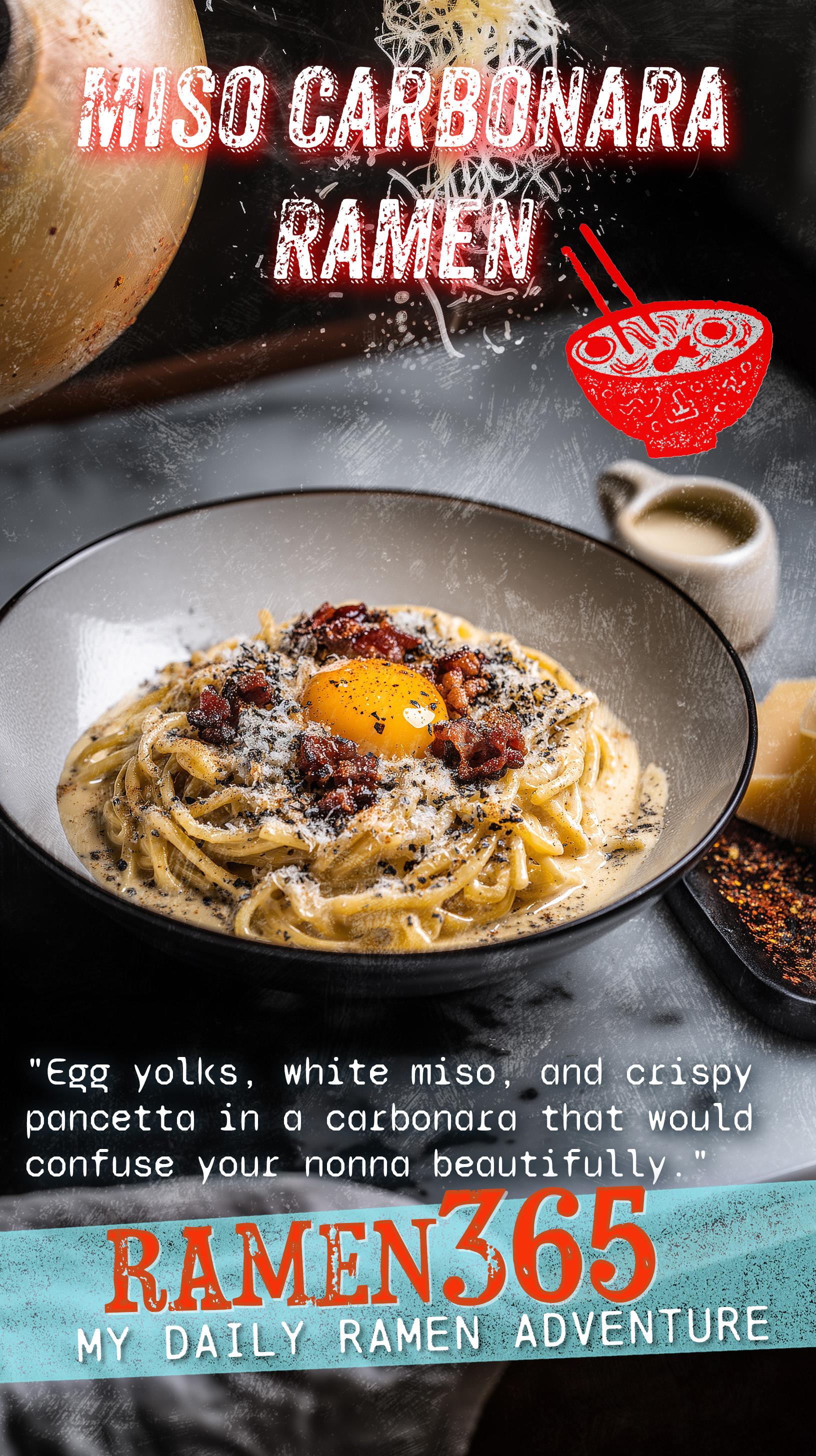 Miso Carbonara Ramen