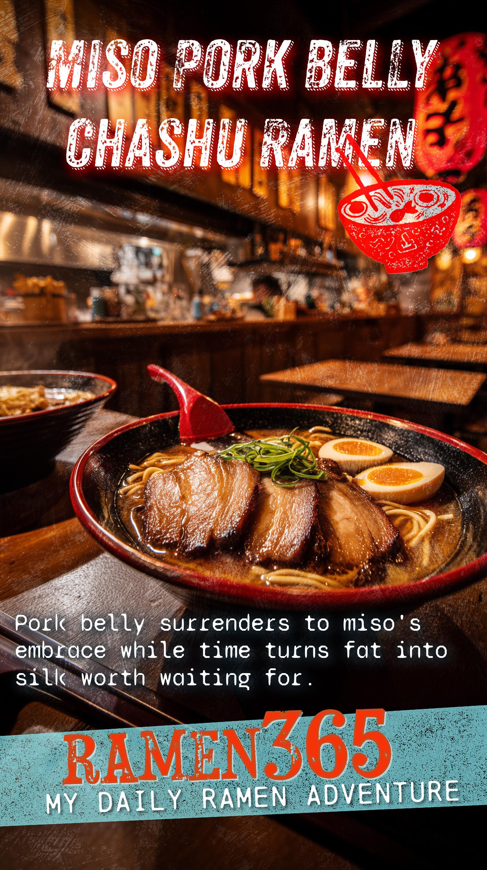 Miso Pork Belly Chashu Ramen