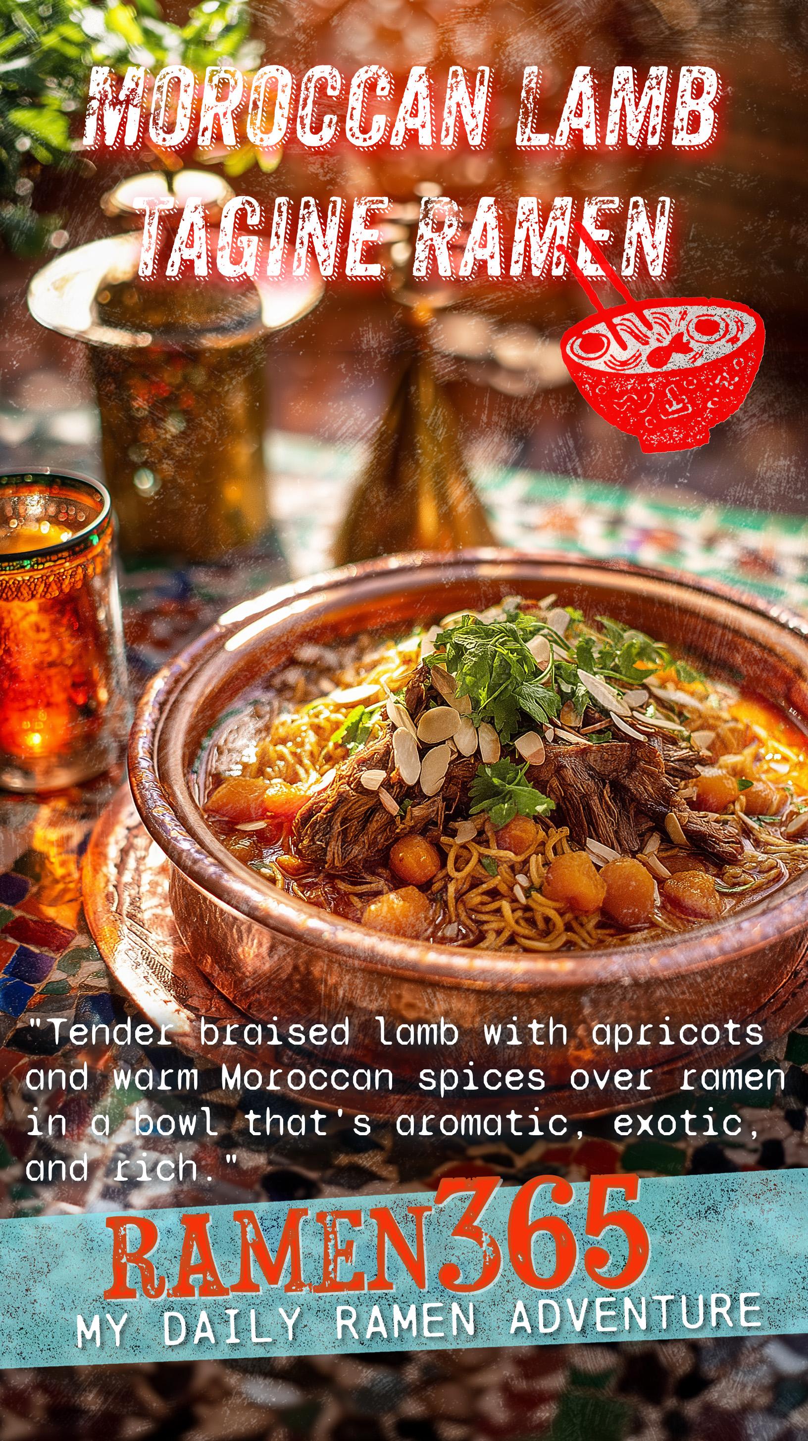 Moroccan Lamb Tagine Ramen