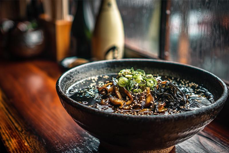 Mushroom & Black Garlic Ramen
