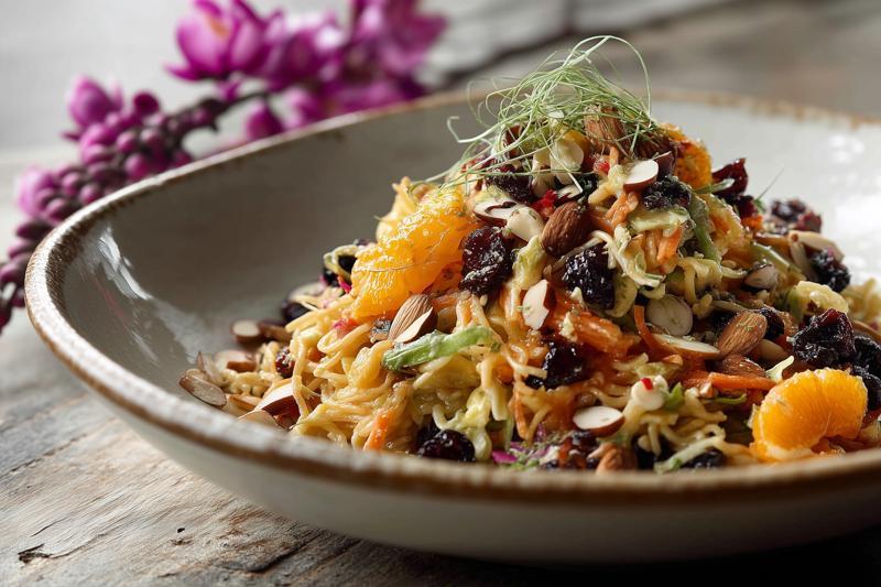 Orange Almond Cherry Ramen Salad