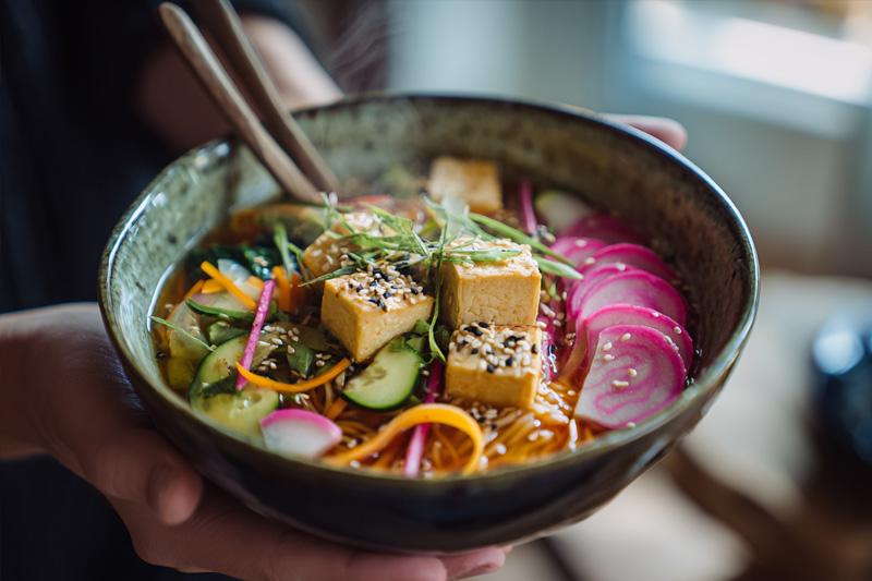 Pickled Veg Tofu Ramen