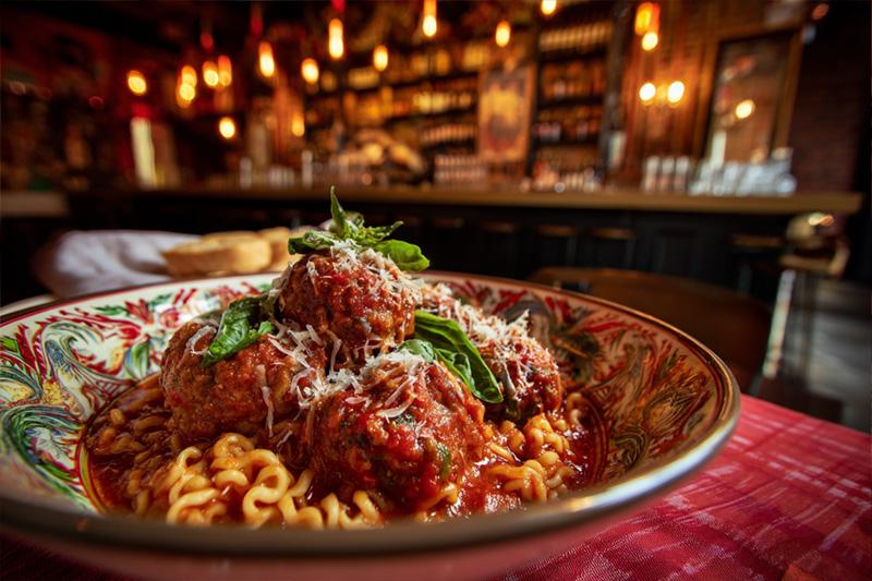 Pork Meatball Marinara Ramen