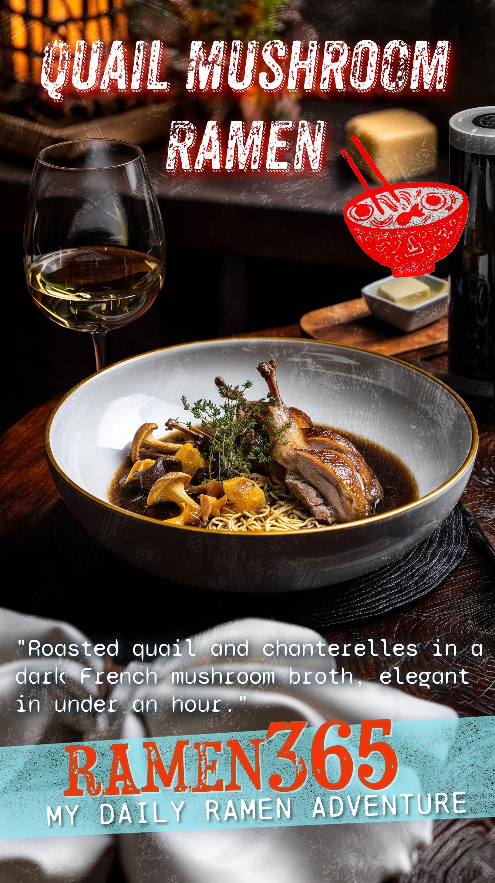 Quail Mushroom Ramen