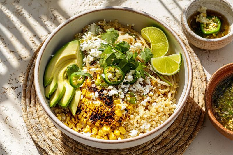 Quinoa Corn Ramen Bowl