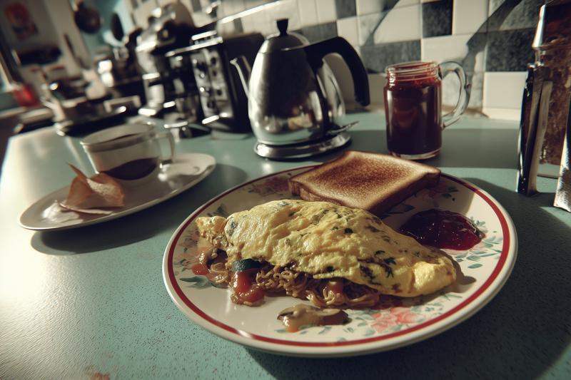 Ramen Omelet