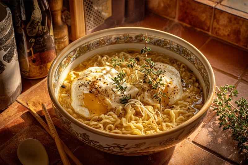 Roasted Garlic Parmesan Ramen