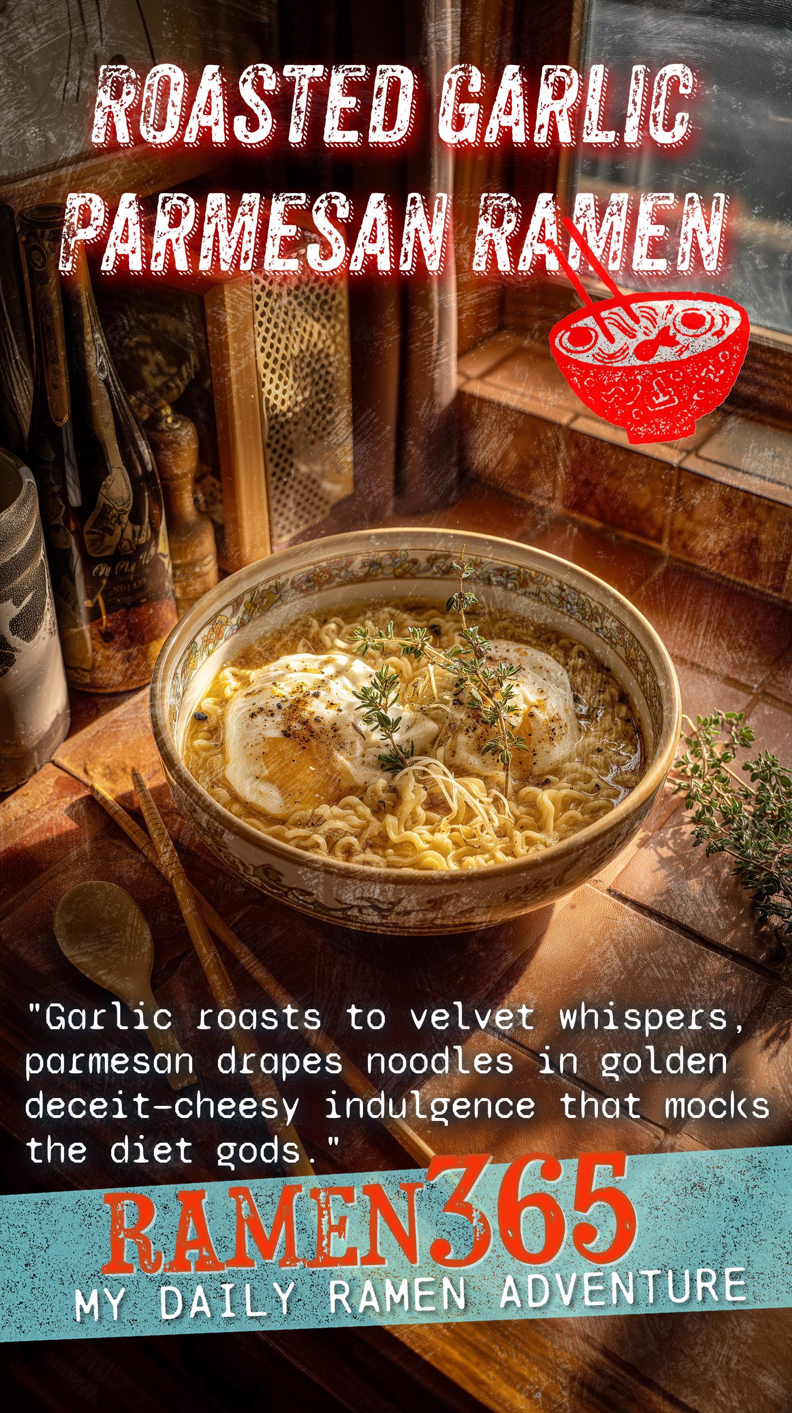 Roasted Garlic Parmesan Ramen