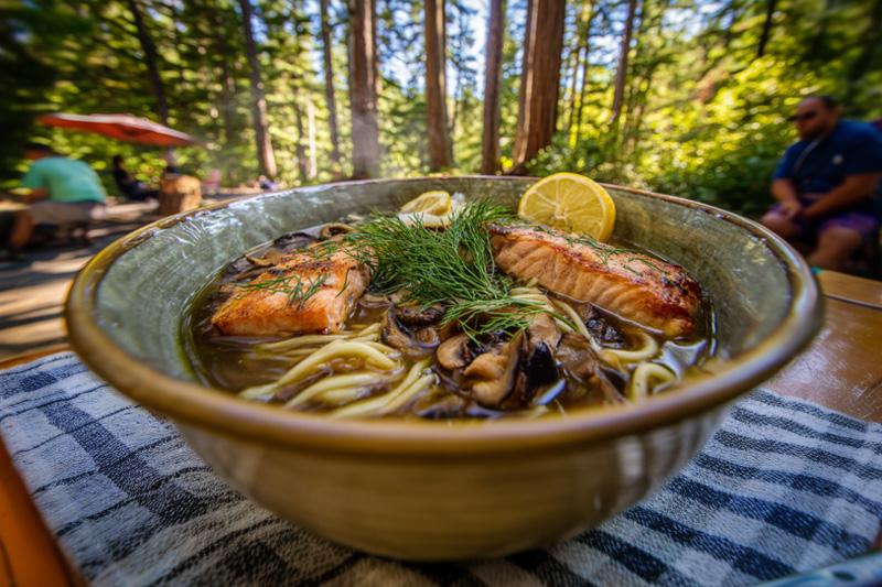 Salmon Mushroom Ramen