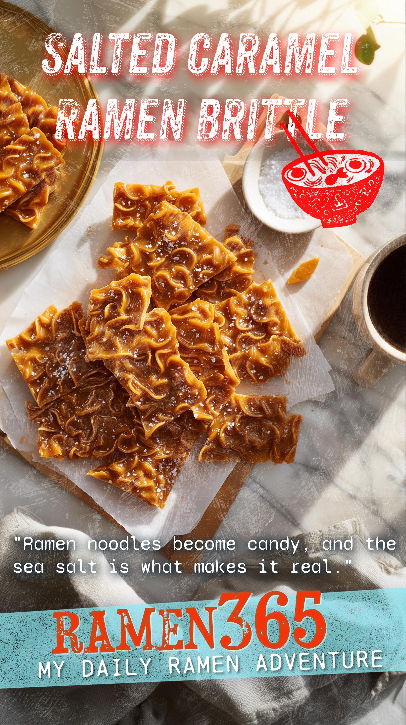 Salted Caramel Ramen Brittle